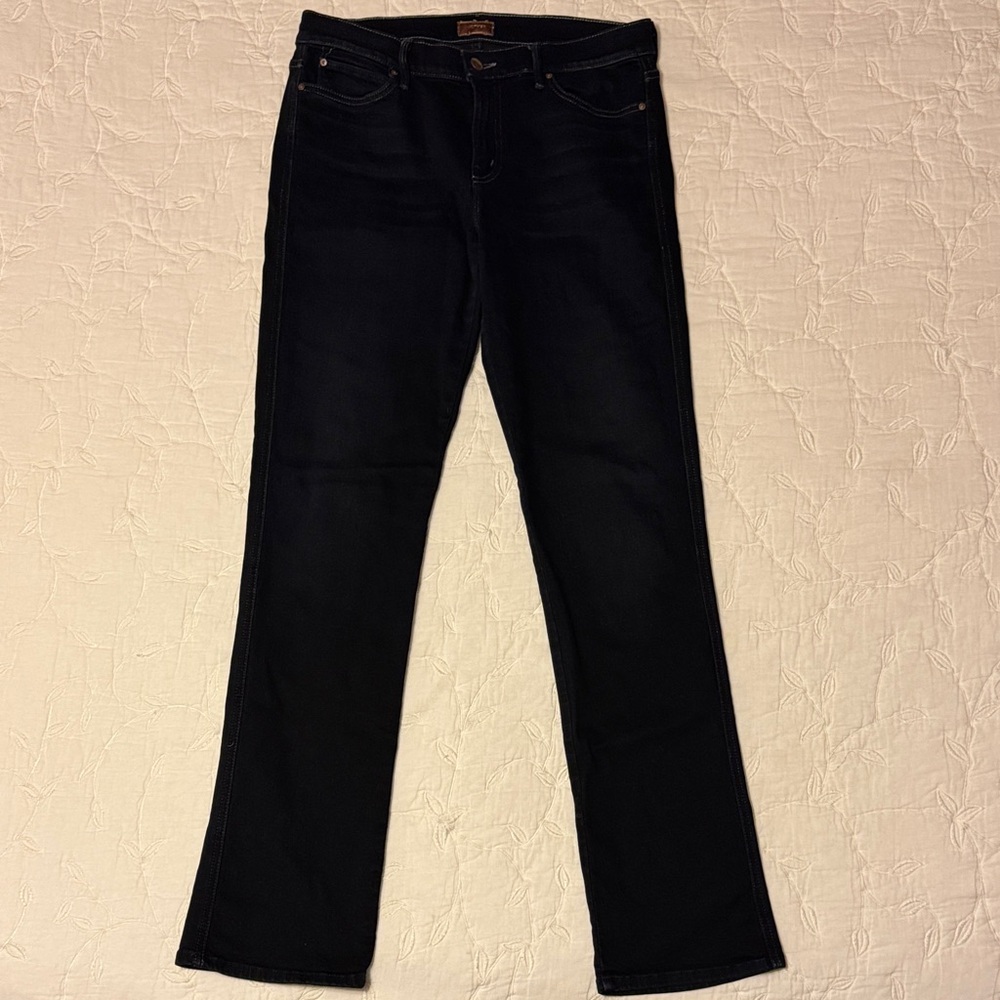 MOTHER Women's Dark Indigo Straight Leg Jeans